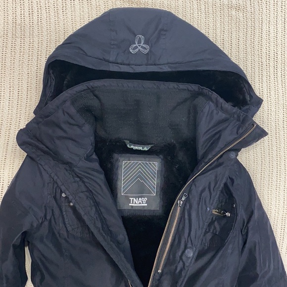 TNA Verbier Women's Black Parka Water & Wind Resistant Warm Snow Jacket - Picture 5 of 13